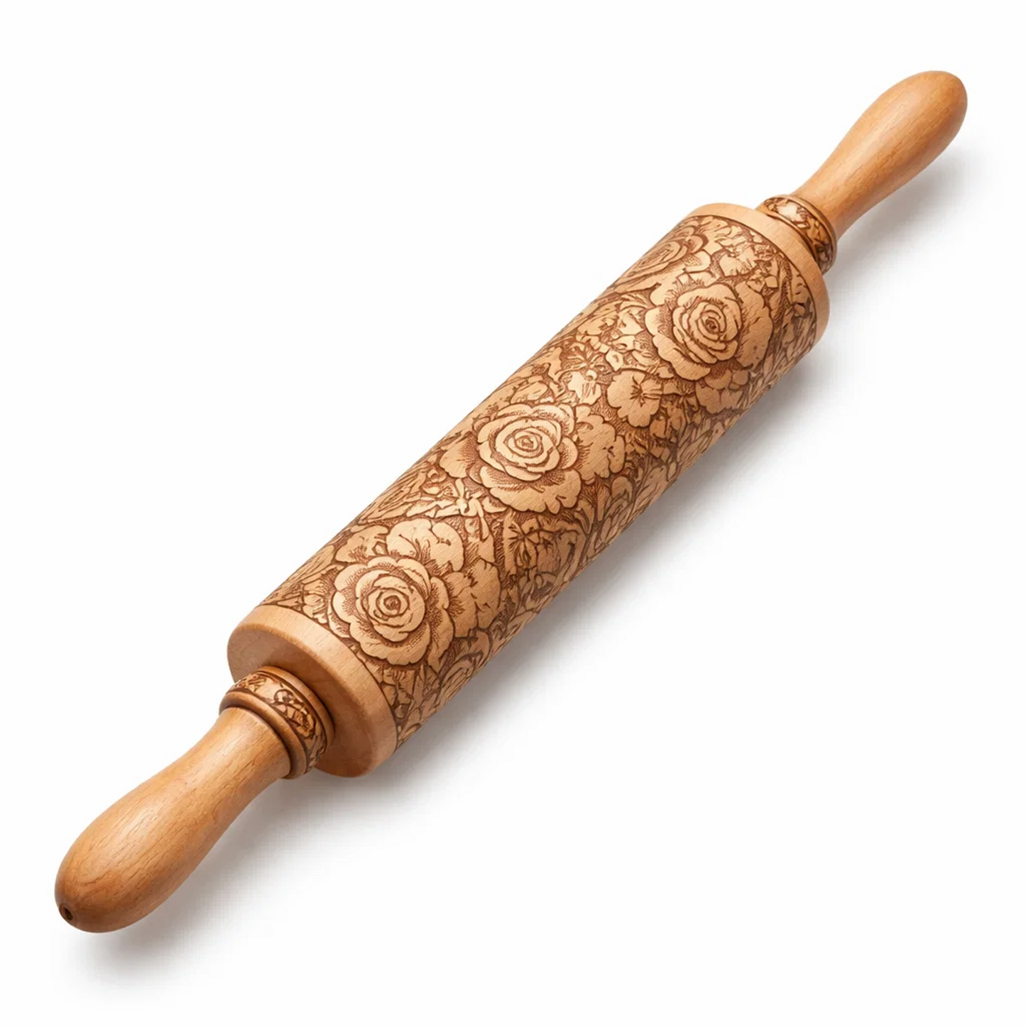 Rosewood Garden Embossed Rolling Pin