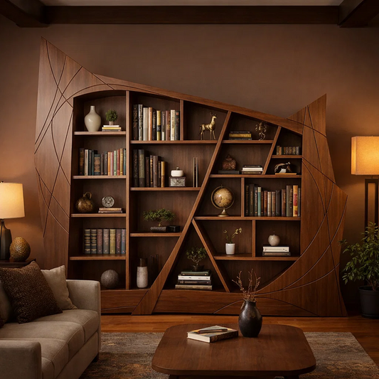 Arcline Sculptural Bookcase
