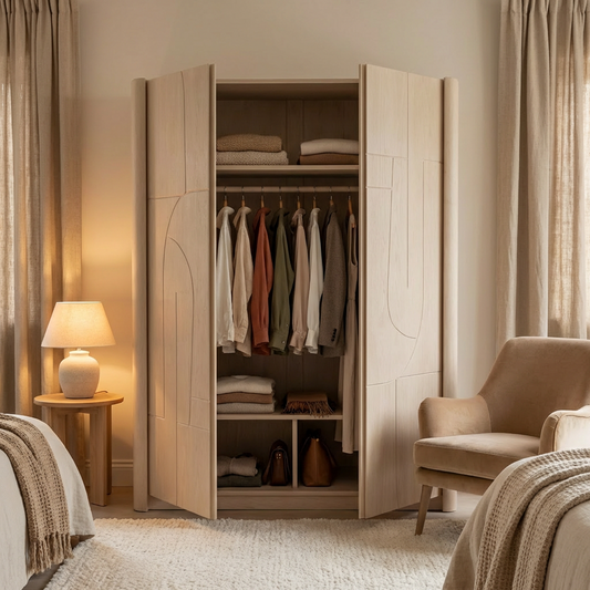 Arcline Minimalist Wardrobe Cabinet