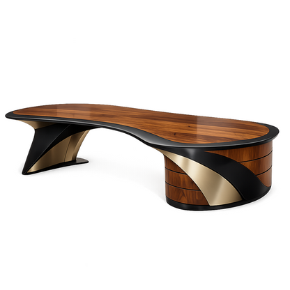 Aurum Curve Executive Desk