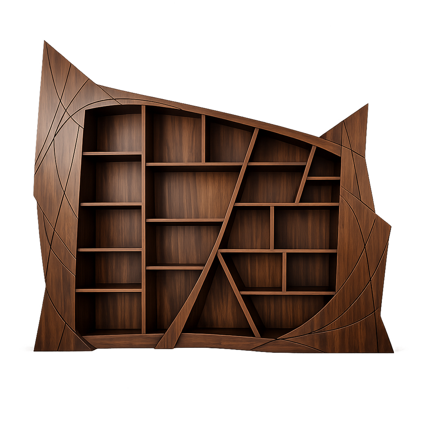 Arcline Sculptural Bookcase