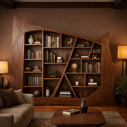 Arcline Sculptural Bookcase