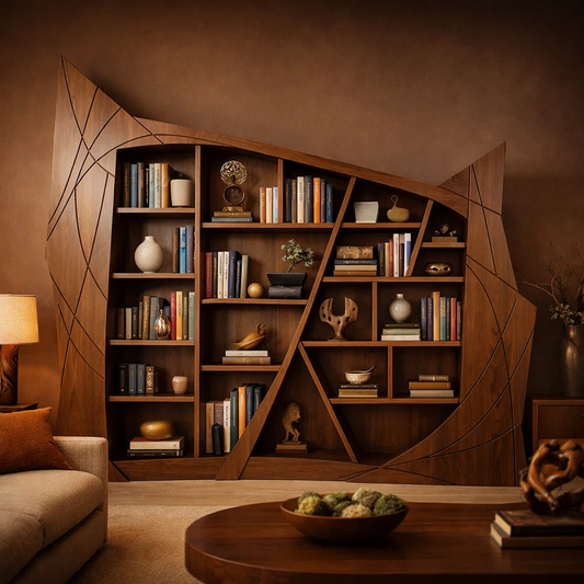 Arcline Sculptural Bookcase