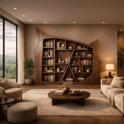 Arcline Sculptural Bookcase