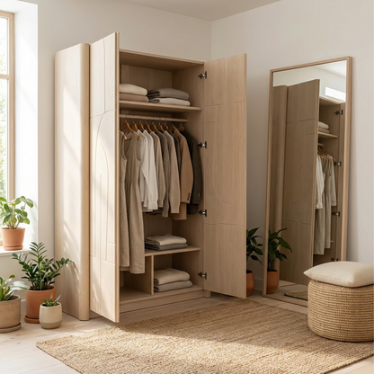 Arcline Minimalist Wardrobe Cabinet