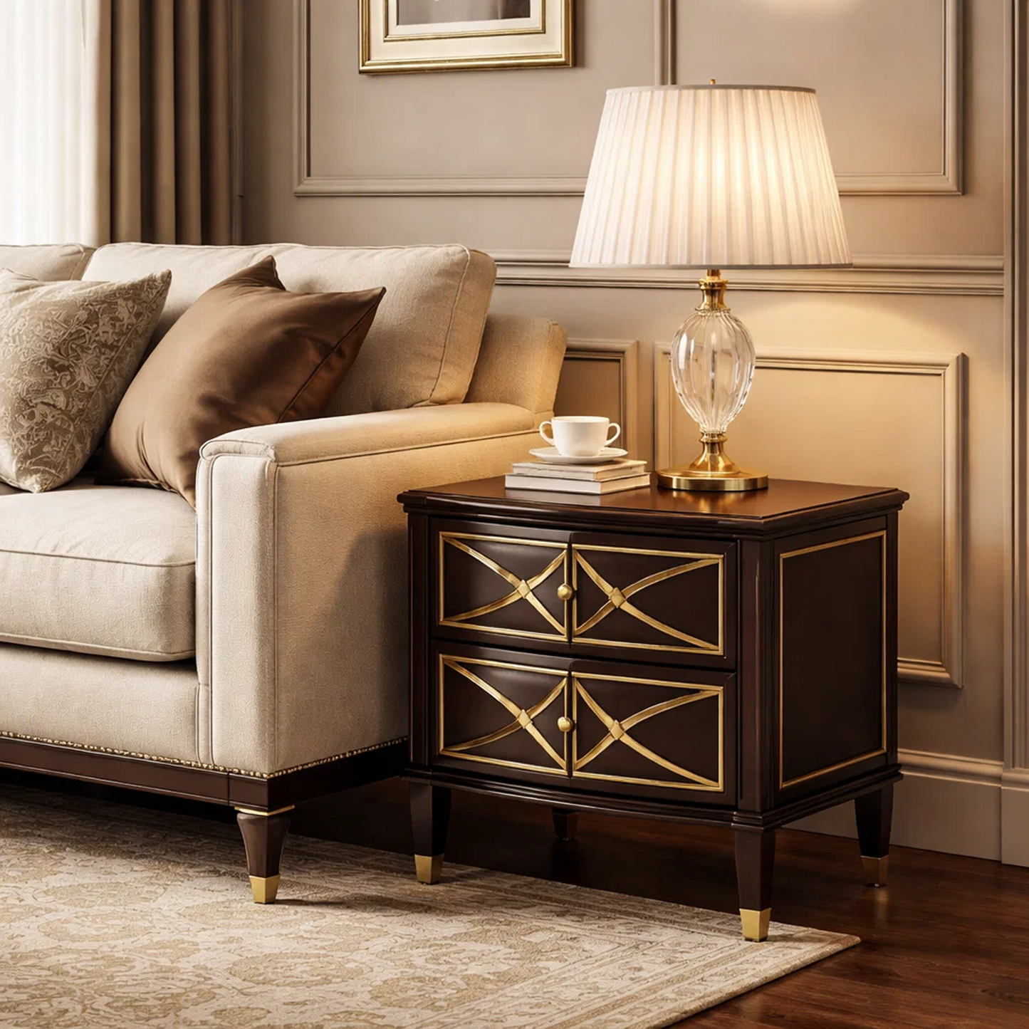 Deco Interlace 2-Drawer Nightstand