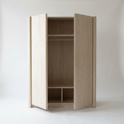 Arcline Minimalist Wardrobe Cabinet
