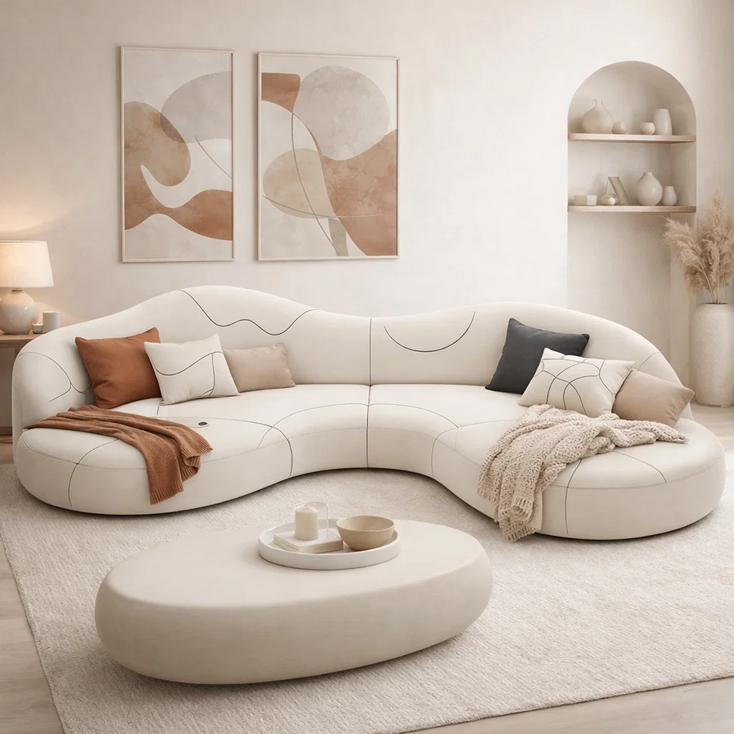 Cloudline Curved Modular Sectional Sofa