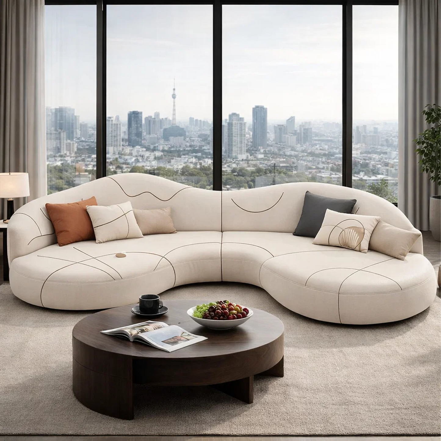 Cloudline Curved Modular Sectional Sofa