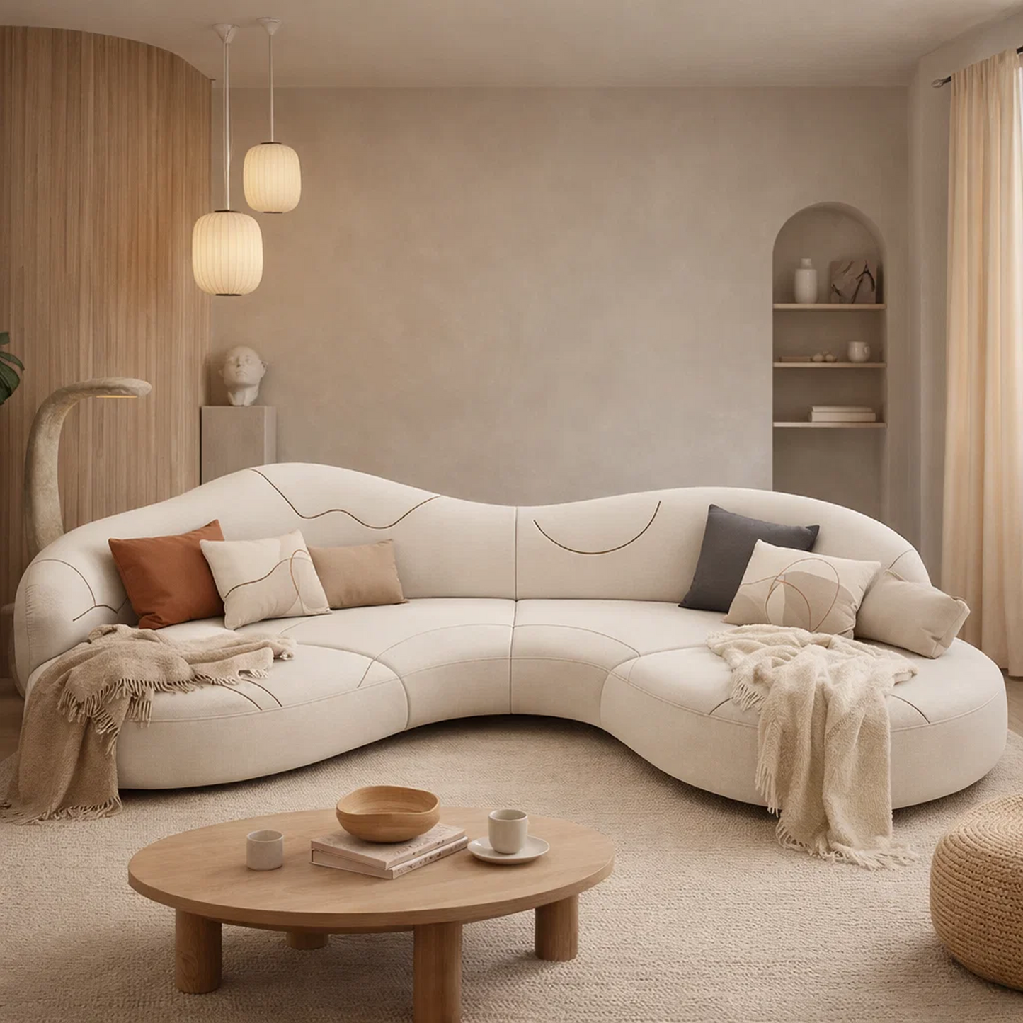 Cloudline Curved Modular Sectional Sofa