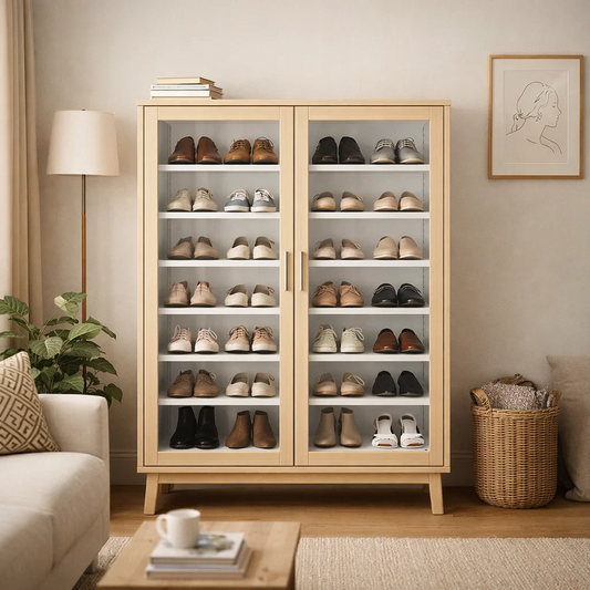 Linden Glass-Door Display Cabinet