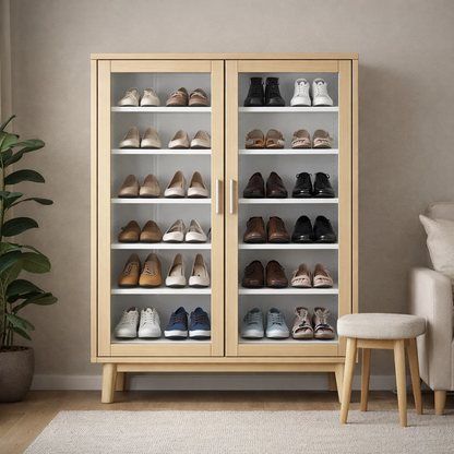 Linden Glass-Door Display Cabinet