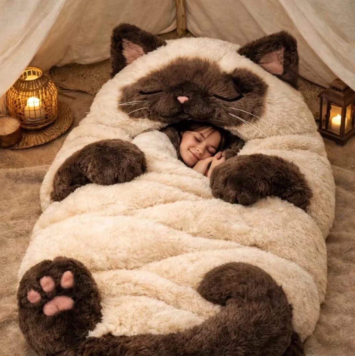 ⏰Hot Sale 49% off⏰🐱 Fluffy cat sleeping bagy💤