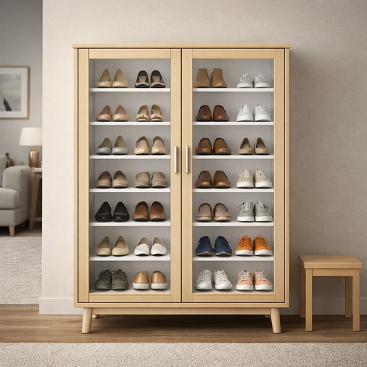 Linden Glass-Door Display Cabinet