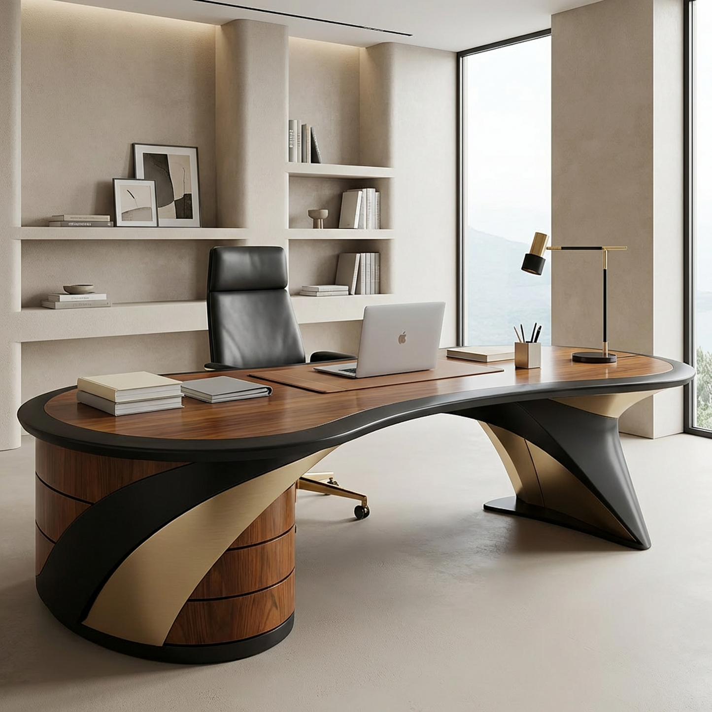 Aurum Curve Executive Desk