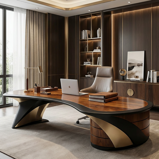 Aurum Curve Executive Desk