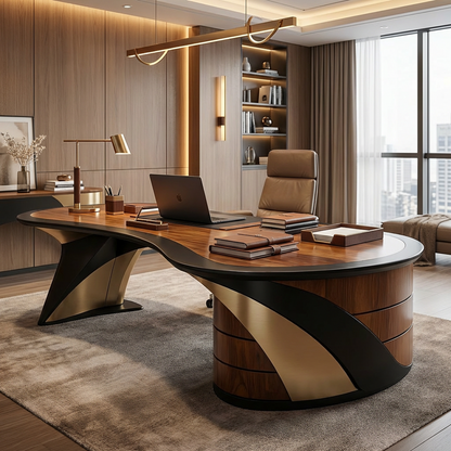 Aurum Curve Executive Desk