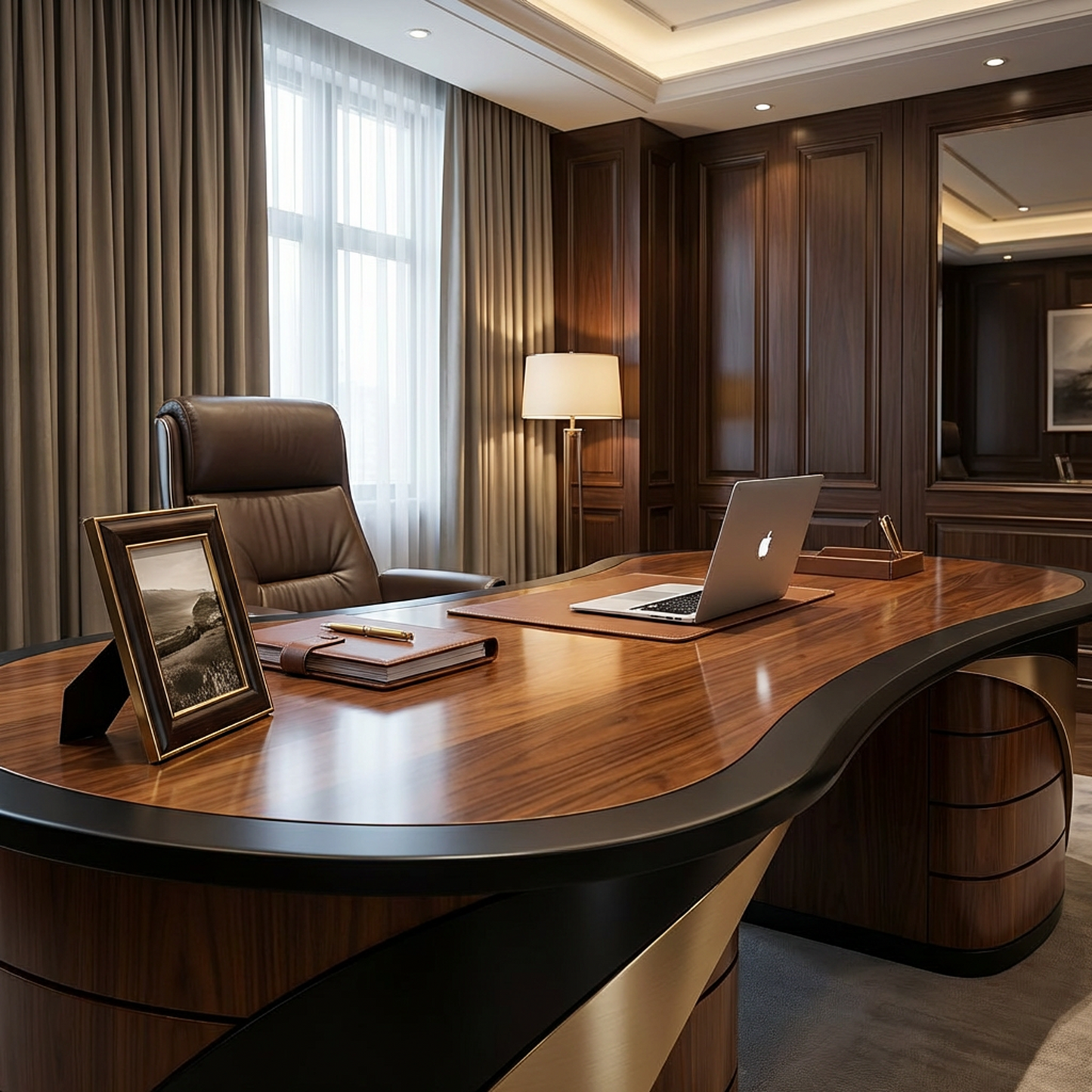 Aurum Curve Executive Desk