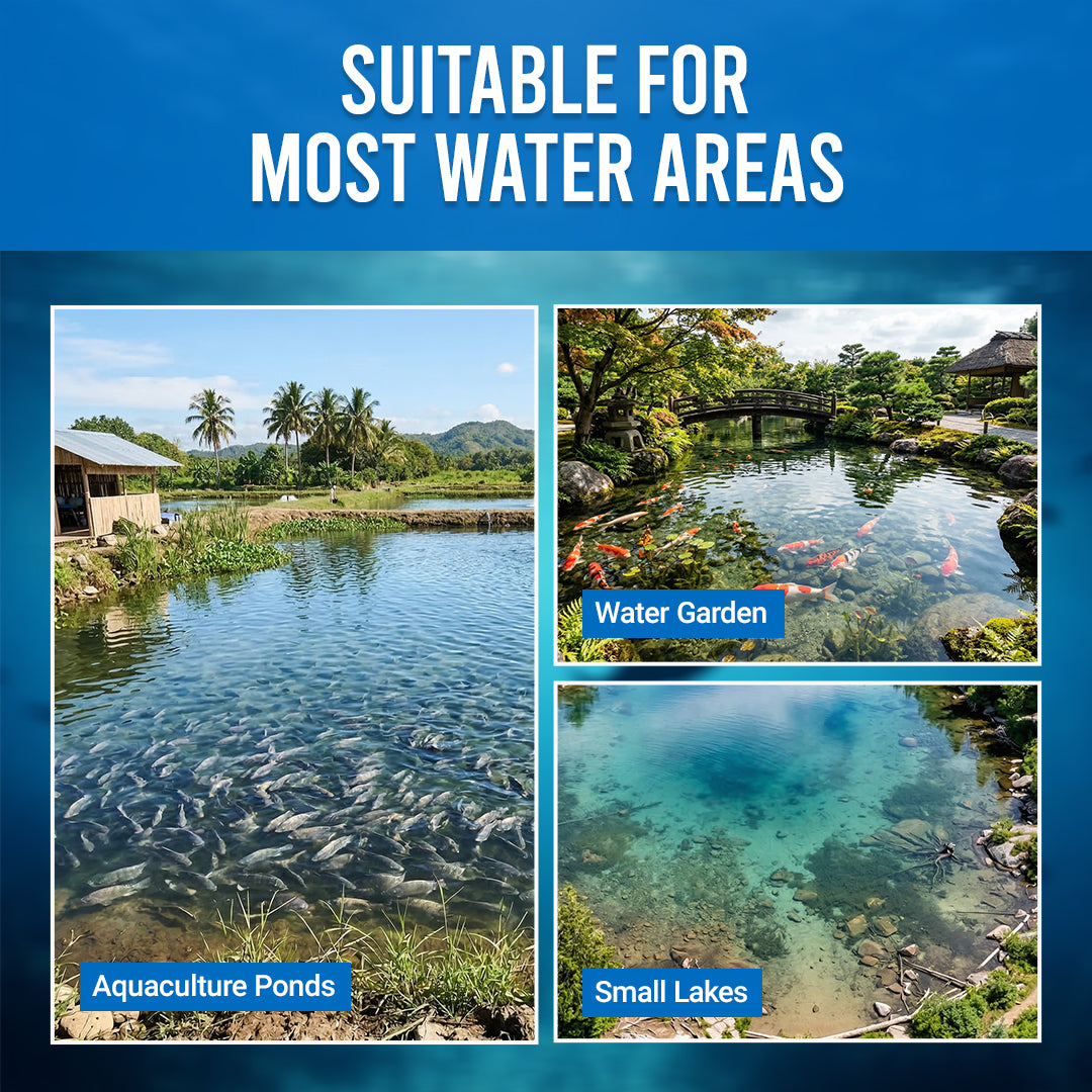 Luhaka® Pond Water Conditioner Powder | Water Clarifier & Algae Control 🐟🌊🔬
